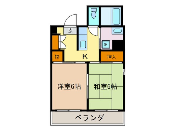 パティオ　プラスパⅢの物件間取画像